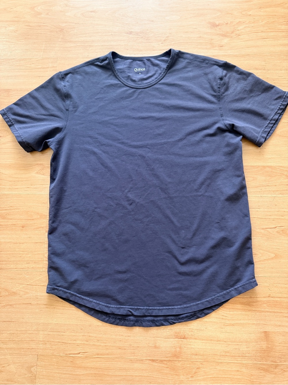 Quince Gray Short-Sleeve Crew Tee